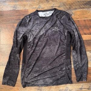 Realtree Charcoal Camo Long Sleeve Shirt Soze Small